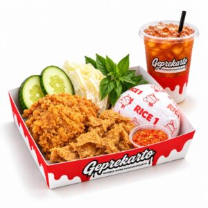 PAKET KENYANG B (AYAM+KULIT)