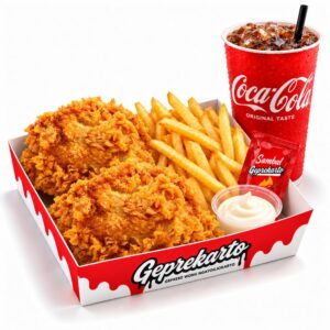 PAKET BULE (2 AYAM, FRENCH FRIES, COLA)