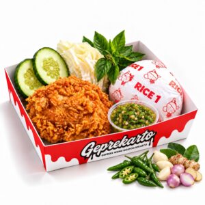 NASI AYAM GEPREK SAMBAL IJO